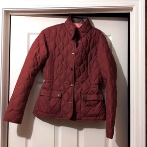 Burgundy Goose Down Jacket Eddie Bauer S
